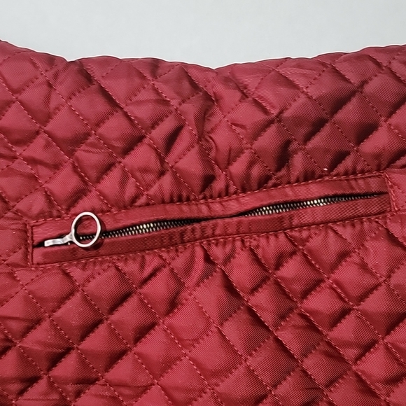 Post Card Quilted Lined Women's Vest Made in Italy Large - Picture 2 of 11